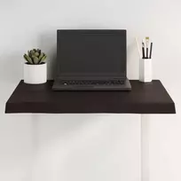 Stalviršis, tamsiai ruda, 60x60x(2-4) cm, medienos masyvas
