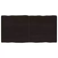 Stalviršis, tamsiai ruda, 120x60x(2-4) cm, medienos masyvas