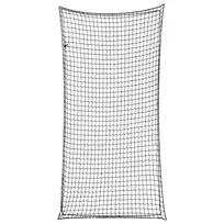 Priekabos tinklas su elastine virve, juodas, 4x2m, PP