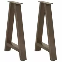 Valgomojo stalo kojos, A formos, 2 vnt., 50x(72-73) cm, plienas