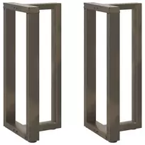 Baro stalo kojos, T formos, 2 vnt., juodos, 50x35x(90-91) cm, plienas