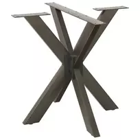 Valgomojo stalo koja, voro formos, juoda, 85x85x(72-73) cm, plienas
