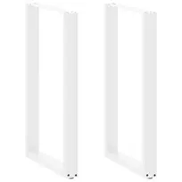 Baro stalo kojos, U formos, 2 vnt., baltos, 60x(100-101) cm, plienas