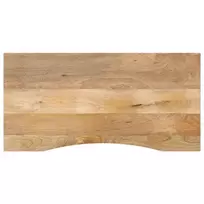Rašomojo stalo stalviršis su linkiu, 120x50x2,5 cm, mango