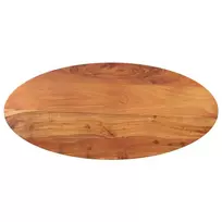 Stalviršis, 120x60x2,5cm, akacijos masyvas, ovalo formos