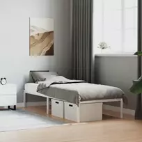 Metalinis lovos rėmas, baltos spalvos, 80x200cm