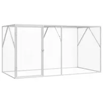 Paukščių narvas Antracitas 208 x 102 x 108 cm Cinkuota plienas