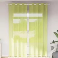 Voile užuolaidos su įvorėmis, 2vnt., obuolio žalios, 140x260cm