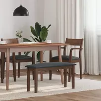 Suoliukas 90 cm Ruda medžio masyvo guma