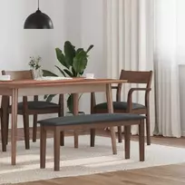 Suoliukas 110 cm Ruda medžio masyvo guma