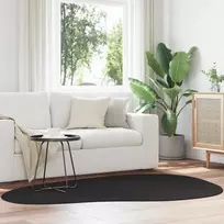 Zoninės kiliminės dangos HUARTE Juoda 140 x 200 cm Poliesteris