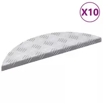 Laiptų danga 10 pcs Sidabro 60 x 18 x 2,5 cm Aliuminis