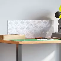 Laiptų danga Stačiakampio 2 pcs Sidabro 30 x 20 cm Aliuminis