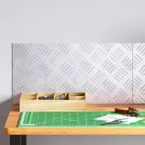 Laiptų danga Stačiakampio 2 pcs Sidabro 50 x 25 cm Aliuminis