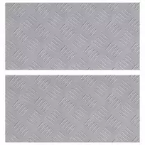Laiptų danga Stačiakampio 2 pcs Sidabro 50 x 25 cm Aliuminis