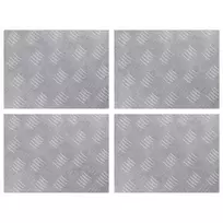 Laiptų danga Stačiakampio 4 pcs Sidabro 40 x 30 cm Aliuminis