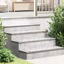 Laiptų danga Stačiakampio 2 pcs Sidabro 80 x 30 cm Aliuminis