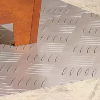 Laiptų danga Kvadrato 4 pcs Sidabro 40 x 40 cm Aliuminis