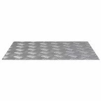 Laiptų danga Stačiakampio 4 pcs Sidabro 60 x 50 cm Aliuminis