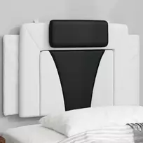 Galvūgalio pagalvėlė, Viana, baltas ir juodas, 90cm, dirbtinė oda