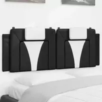 Galvūgalio pagalvėlė, Viana, juodas ir baltas, 120cm, dirbtinė oda