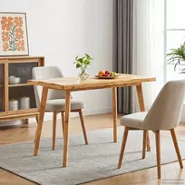 Valgomojo stalas Natūrali 100 x 55 x 75 cm Kietas mango medis
