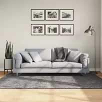 Kilimas HUARTE, antracito, 140x200 cm, trumpi šereliai
