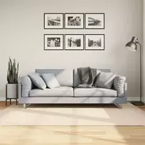 Kilimas HUARTE, smėlio, 140x200 cm, trumpi šereliai