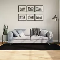 Kilimas HUARTE, juodas, 100x200cm, trumpi šereliai