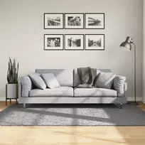 Shaggy kilimas PAMPLONA, pilkas, 140x200cm, aukšti šereliai