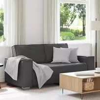 Dvivietė sofa Pilka 180 cm Dirbtinė oda
