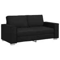 Dvivietė sofa Juodas 180 cm Dirbtinė oda