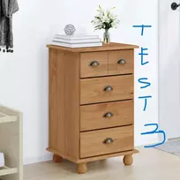 Komoda ASKIM Ruda 45,8 x 40 x 79 cm Kietos pušies mediena