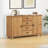 Kabalas su stalčių ASKIM 133,5 x 40 x 79 cm Pušies masyvas
