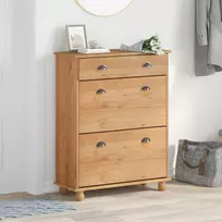 Batu skrynia ASKIM Ruda 85 x 35 x 108 cm Kietos pušies mediena