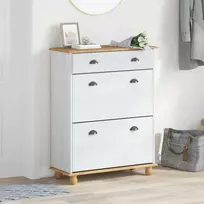 Batu skrynia ASKIM Balta 85 x 35 x 108 cm Kietos pušies mediena