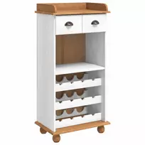 Vyno spinta ASKIM Balta su Medaus Viršumi 57 x 37 x 114 cm