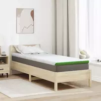 Čiužinio papildymas Balta ir žalia 80 x 200 cm Žakardo audinys