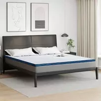Čiužinio papildymas Balta 180 x 200 cm Žakardinis audinys