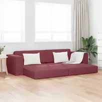Sofa lova Vyno raudona 245 x 78 x 77 cm audinys