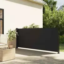 Ištraukiama šoninė markizė, juodos spalvos, 100x300cm