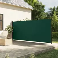 Ištraukiama šoninė markizė, tamsiai žalios spalvos, 160x500cm