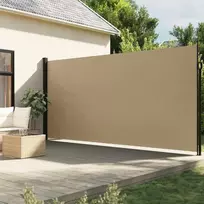 Ištraukiama šoninė markizė, smėlio spalvos, 200x500cm