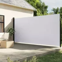 Ištraukiama šoninė markizė, baltos spalvos, 220x500cm