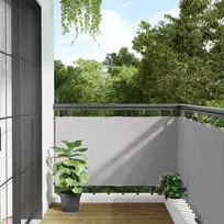 Privatumo suteikianti balkono pertvara, pilka, 400x120cm, PVC
