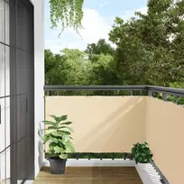 Privatumo suteikianti balkono pertvara, kreminė, 300x120cm, PVC
