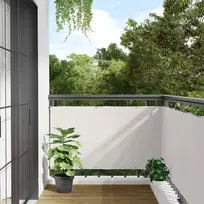 Privatumo suteikianti balkono pertvara, balta, 600x120cm, PVC