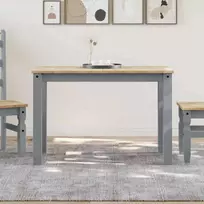 Valgomojo stalas PANAMA, pilkas, 112x60x75cm, pušies masyvas