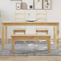 Valgomojo stalas PANAMA, 160x80x75cm, pušies medienos masyvas