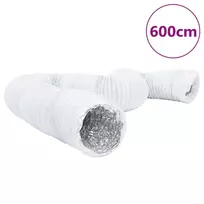 Ortakis, aliuminis ir PVC, 6m, 10cm skersmens, izoliuotas